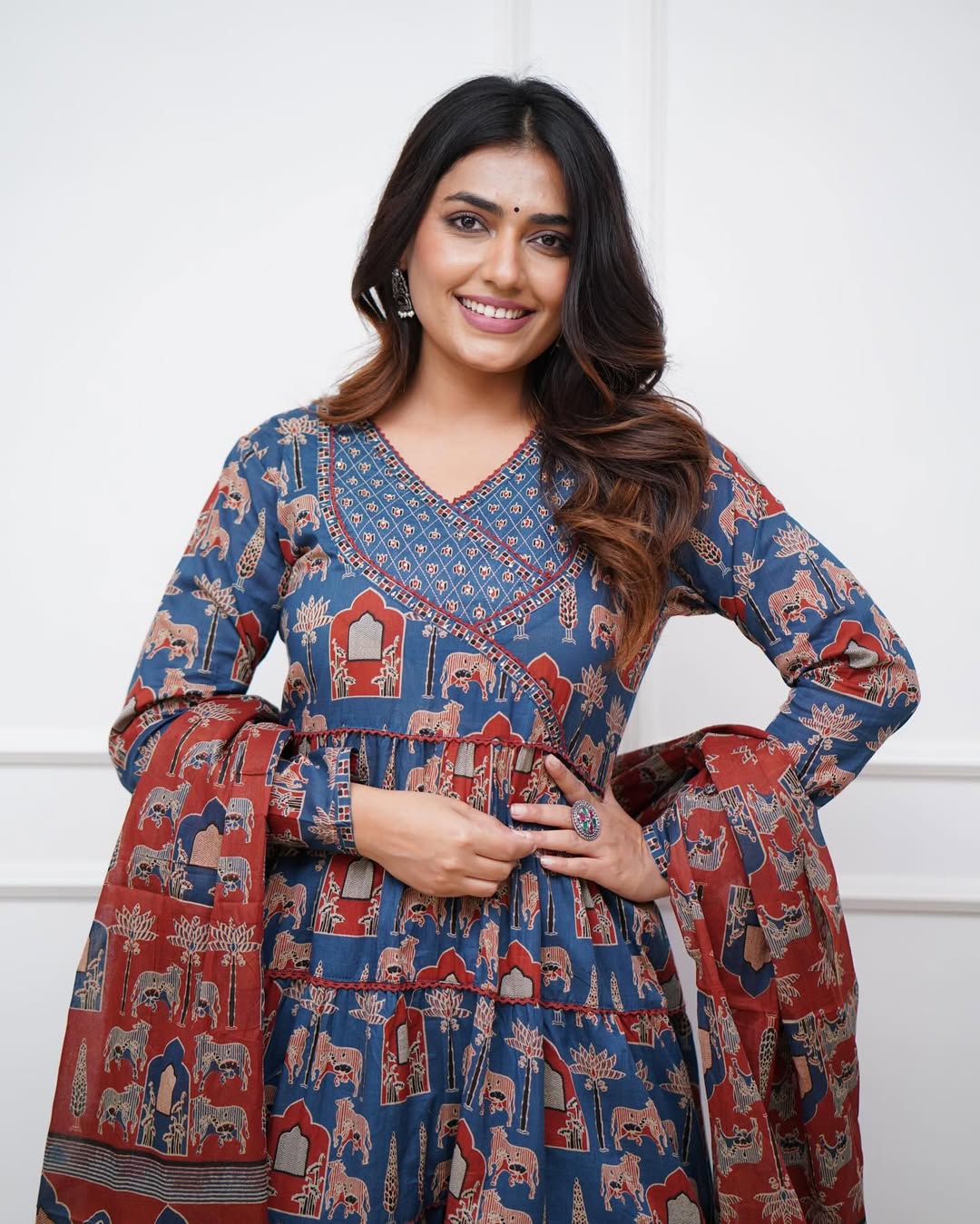 Jaipur Kurta new cotton Anarkali duppata set