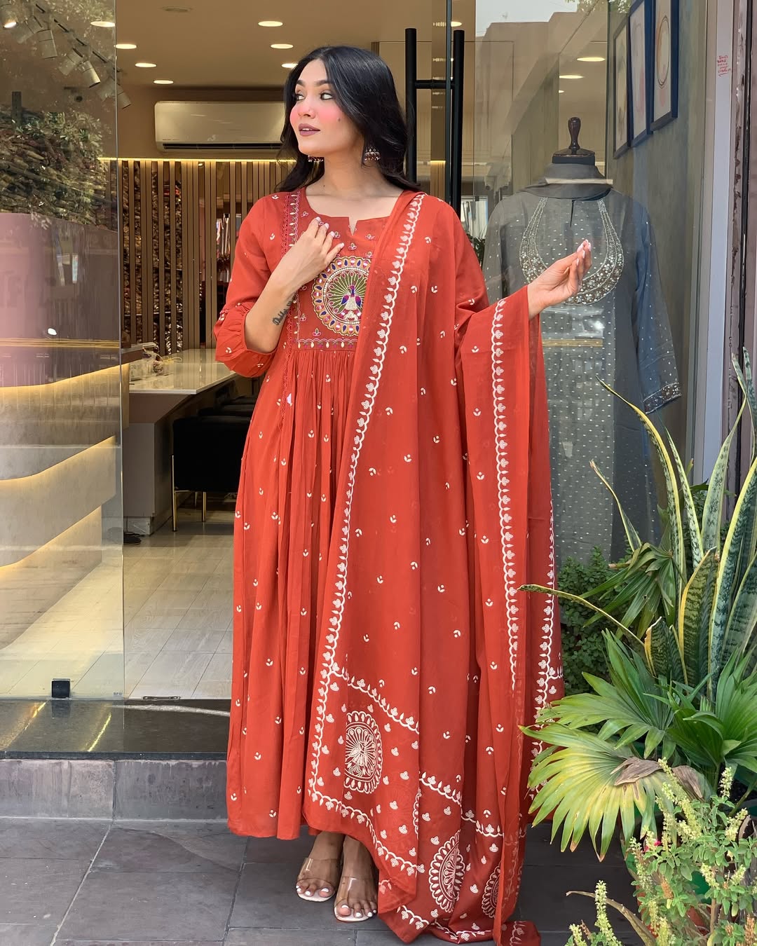 Jaipur Kurta Beautiful Pure Cotton Kurta And Pant With Dupatta