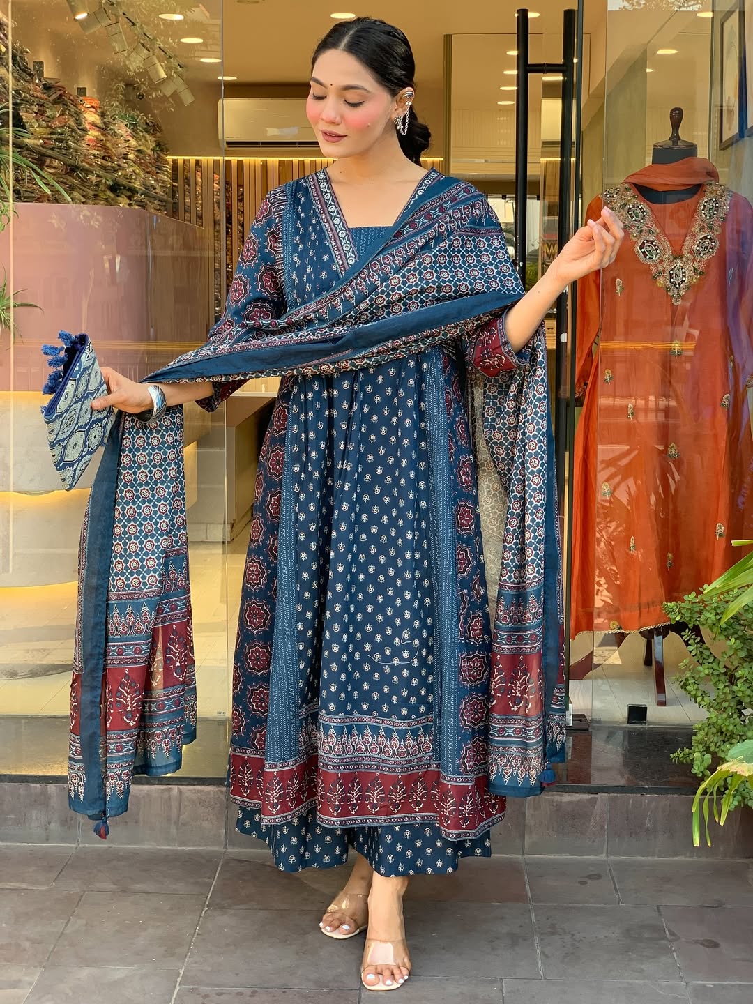 Jaipur Kurta Premium Mul Cotton Kurta And Palazoo With Dupatta