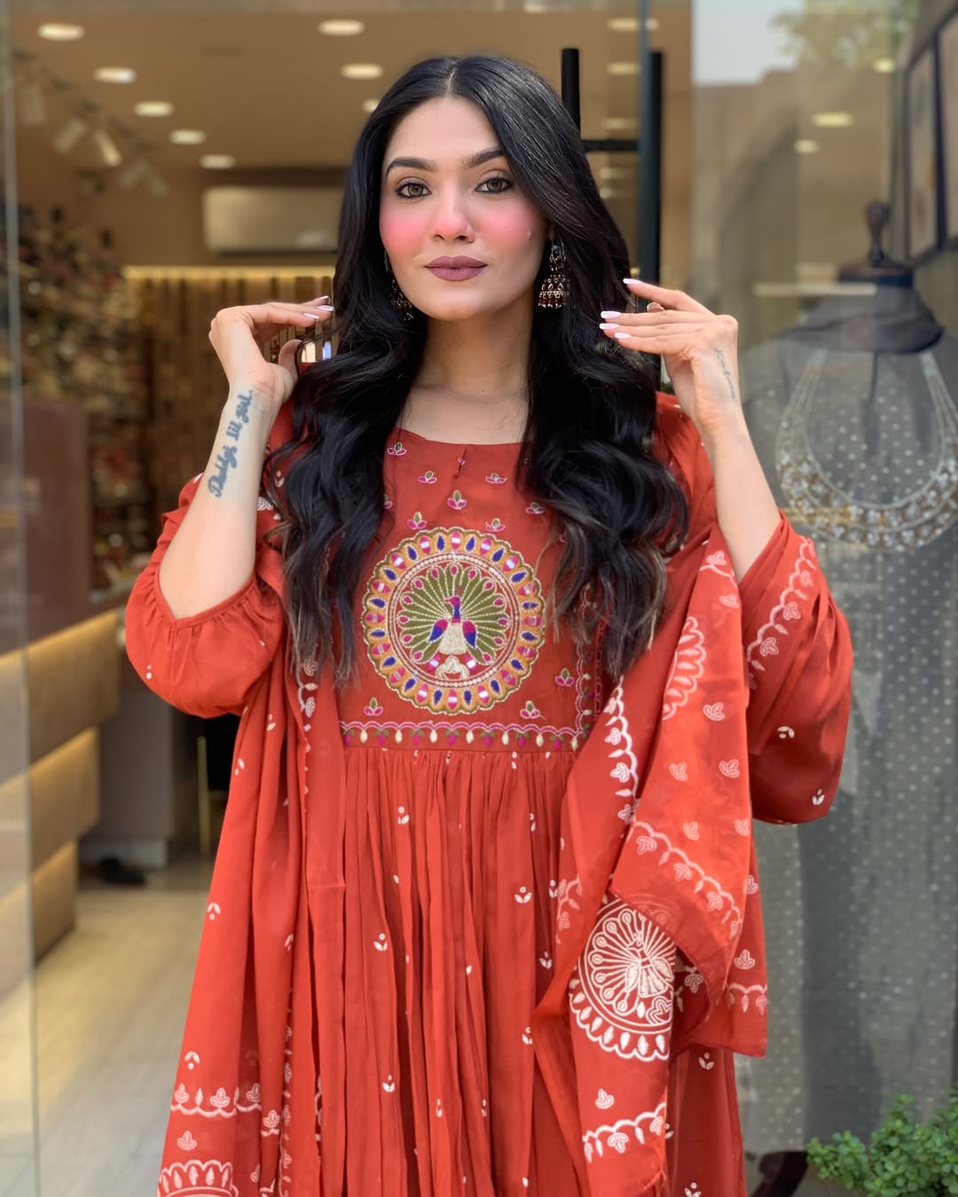 Jaipur Kurta Beautiful Pure Cotton Kurta And Pant With Dupatta