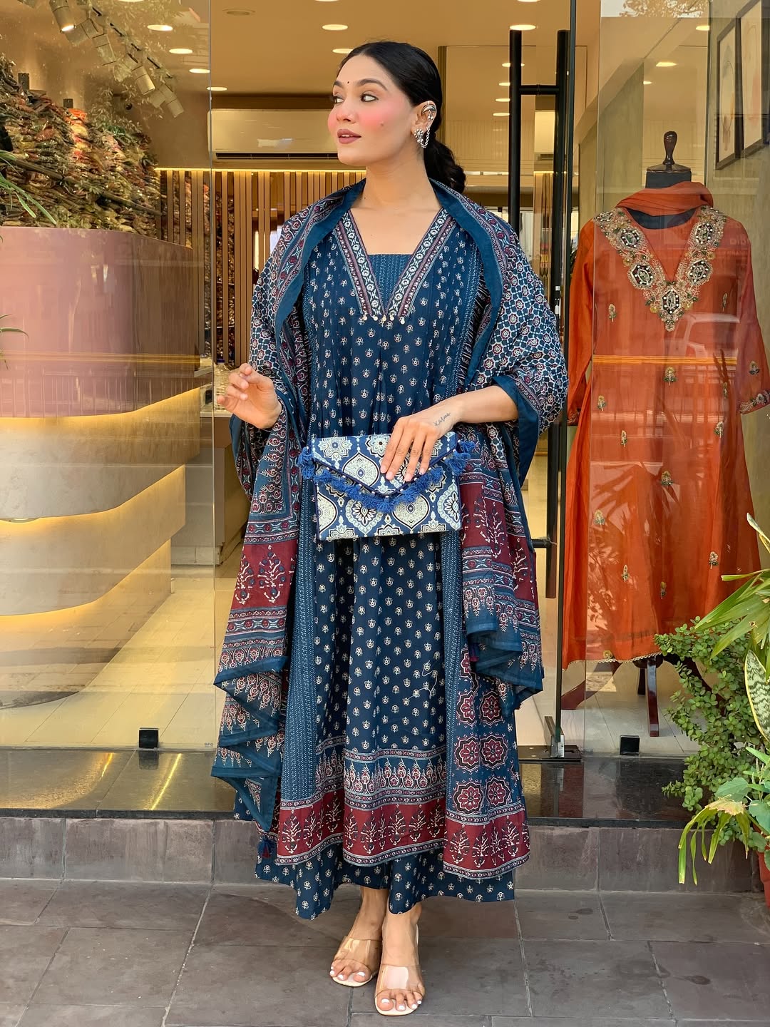 Jaipur Kurta Premium Mul Cotton Kurta And Palazoo With Dupatta