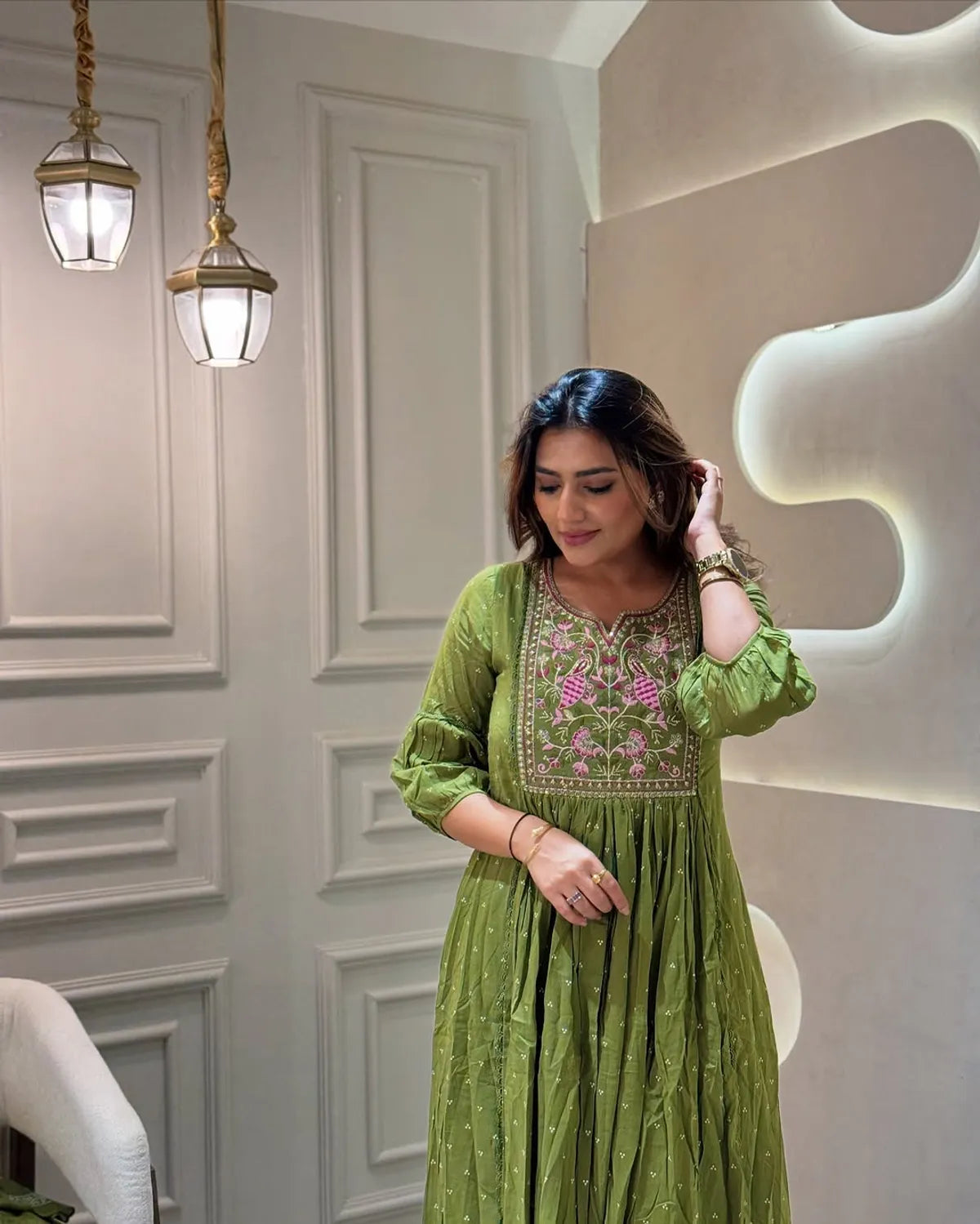 Jaipur Kurta Pure Cotton Embroidered Kurta and Pants with Dupatta For Women