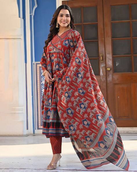Jaipur Kurta Women Printed Anarkali Kurta Set