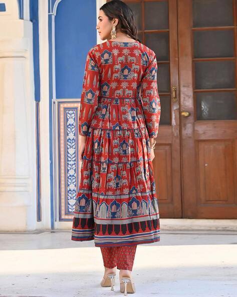 Jaipur Kurta Women Printed Anarkali Kurta Set