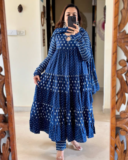 Jaipur Kurta Pure Cotton Kurta and Pants with Dupatta
