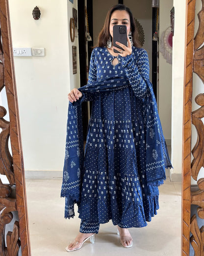 Jaipur Kurta Pure Cotton Kurta and Pants with Dupatta