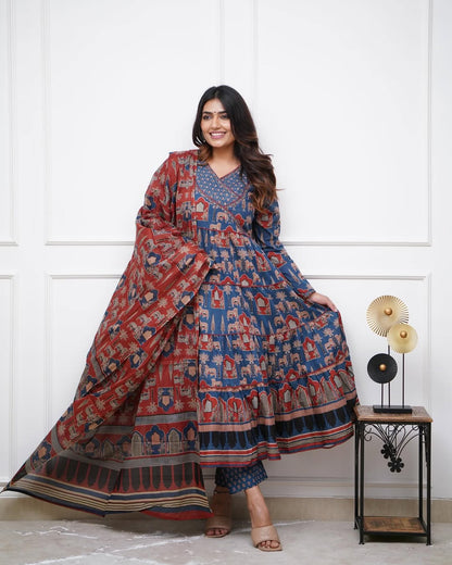 Jaipur Kurta new cotton Anarkali duppata set