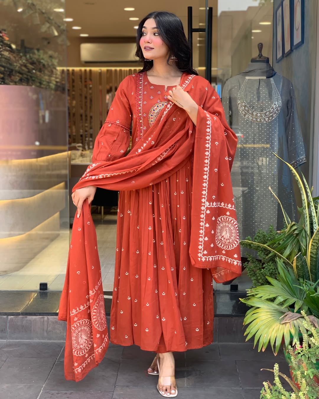 Jaipur Kurta Beautiful Pure Cotton Kurta And Pant With Dupatta