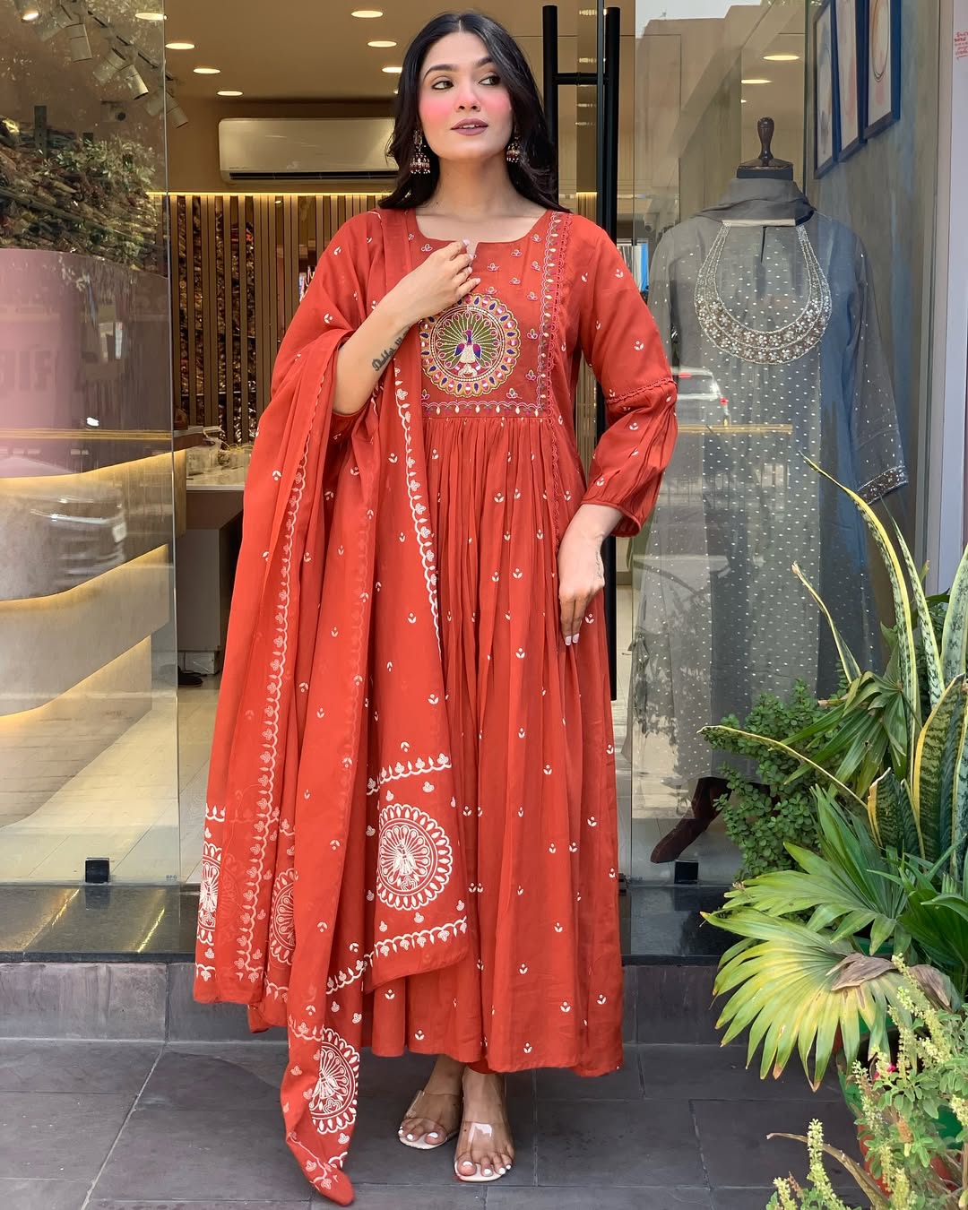 Jaipur Kurta Beautiful Pure Cotton Kurta And Pant With Dupatta