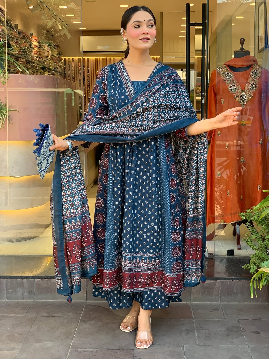Jaipur Kurta Premium Mul Cotton Kurta And Palazoo With Dupatta