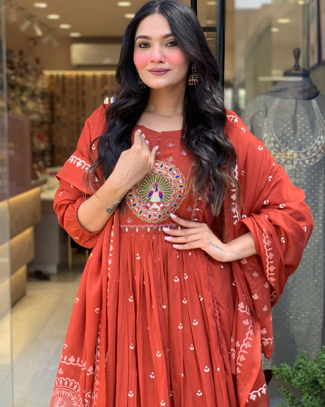 Jaipur Kurta Beautiful Pure Cotton Kurta And Pant With Dupatta
