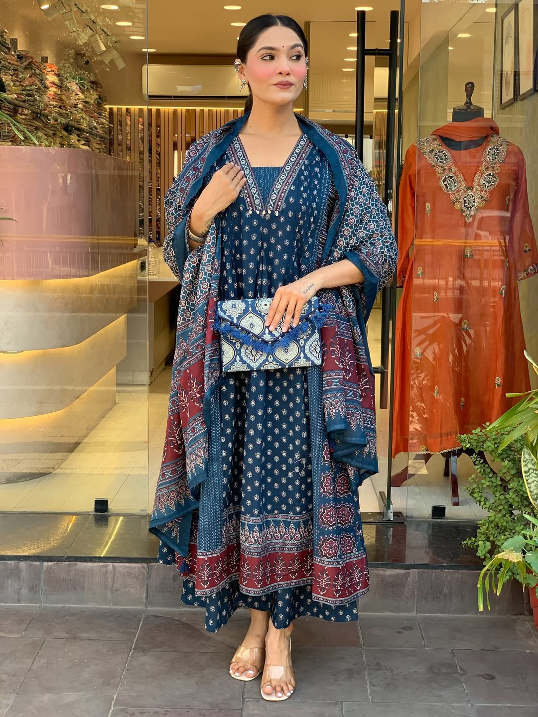 Jaipur Kurta Premium Mul Cotton Kurta And Palazoo With Dupatta