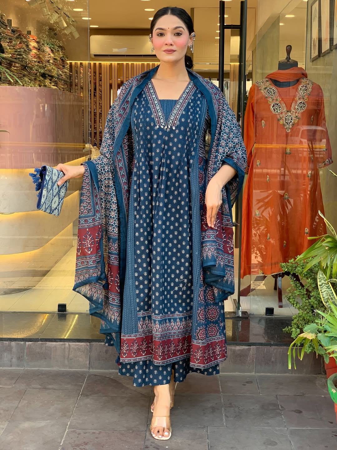 Jaipur Kurta Premium Mul Cotton Kurta And Palazoo With Dupatta