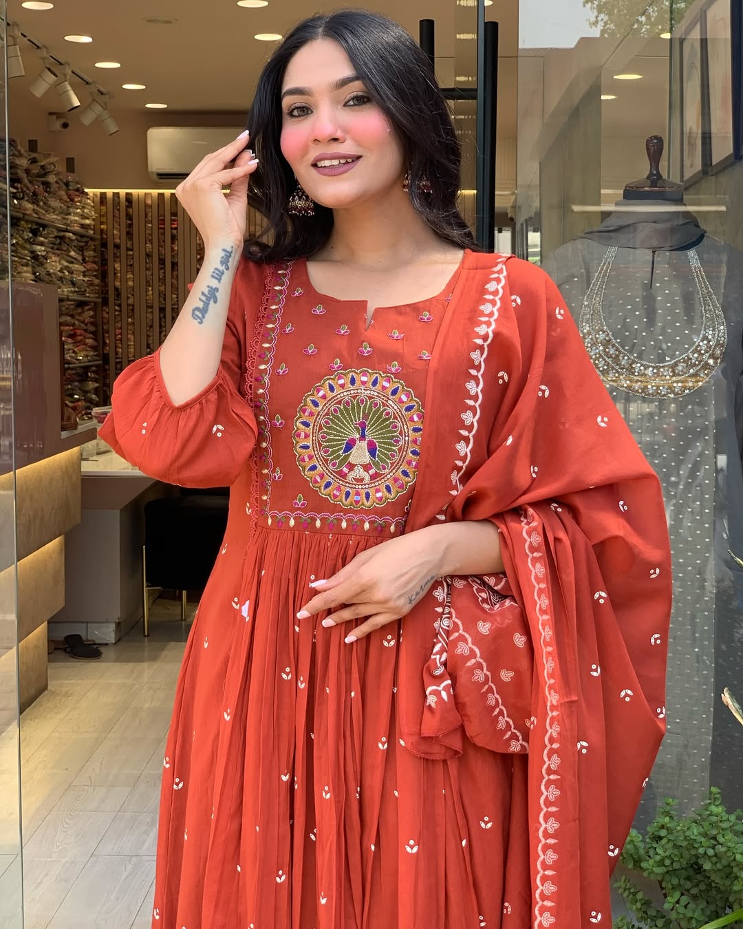 Jaipur Kurta Beautiful Pure Cotton Kurta And Pant With Dupatta