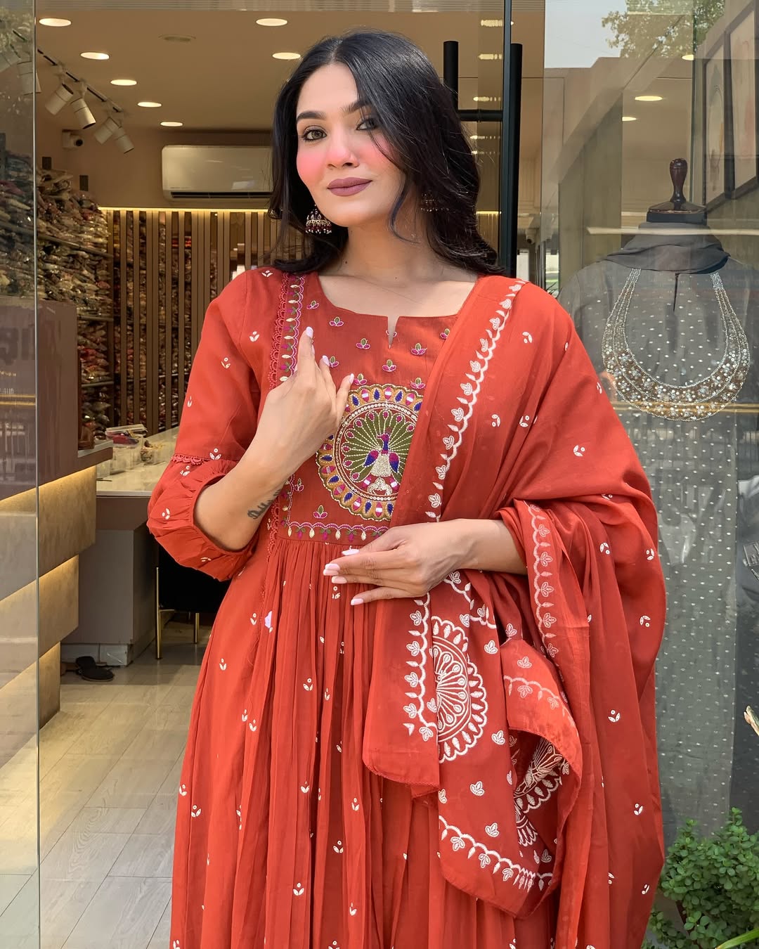 Jaipur Kurta Beautiful Pure Cotton Kurta And Pant With Dupatta