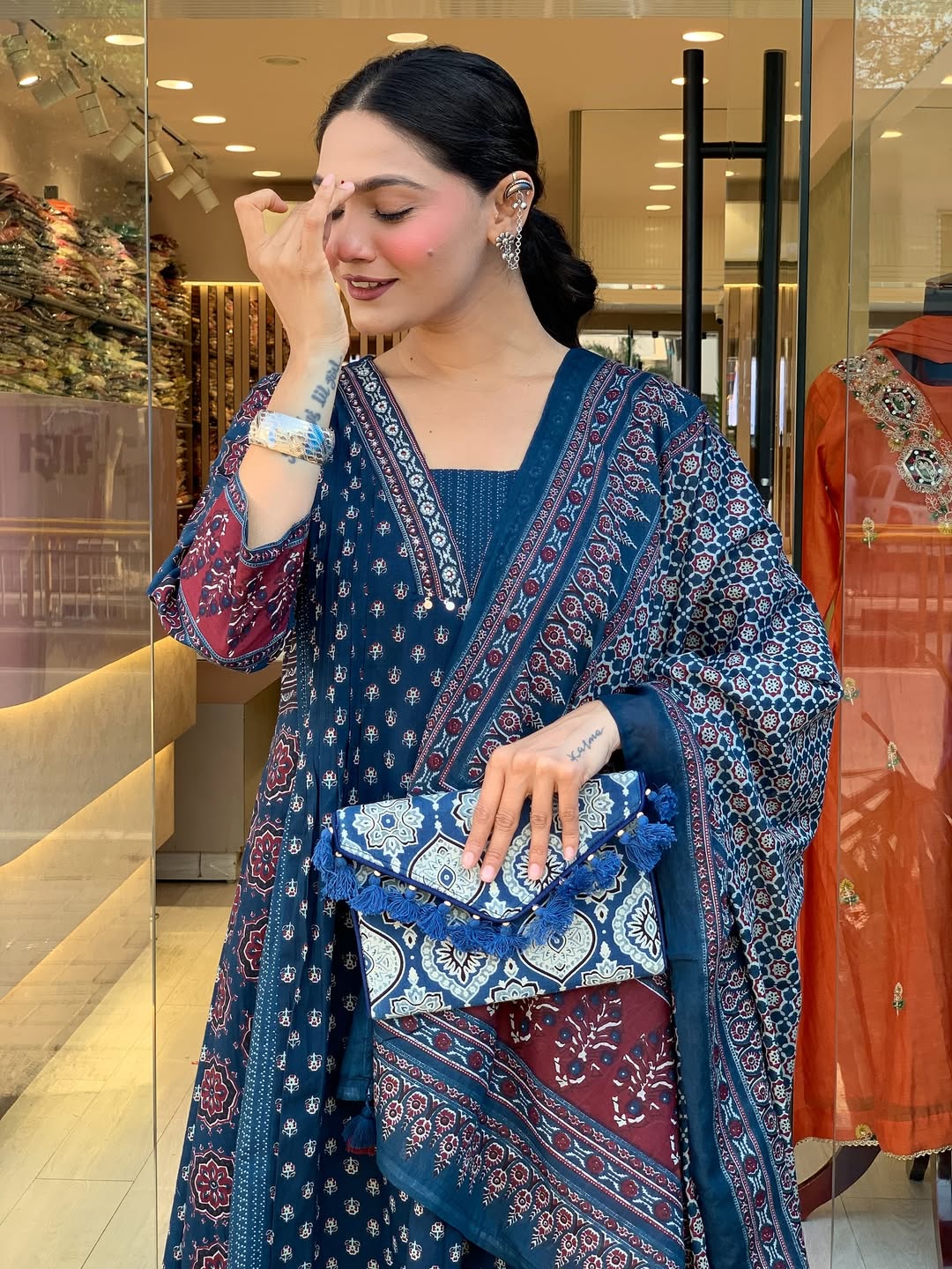 Jaipur Kurta Premium Mul Cotton Kurta And Palazoo With Dupatta