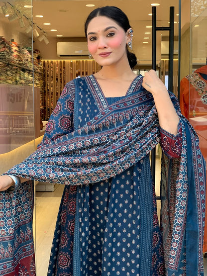 Jaipur Kurta Premium Mul Cotton Kurta And Palazoo With Dupatta