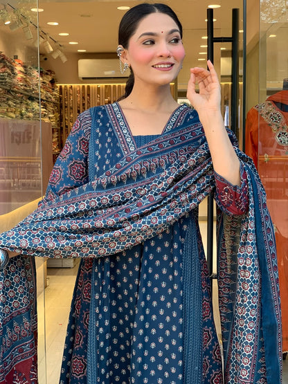 Jaipur Kurta Premium Mul Cotton Kurta And Palazoo With Dupatta