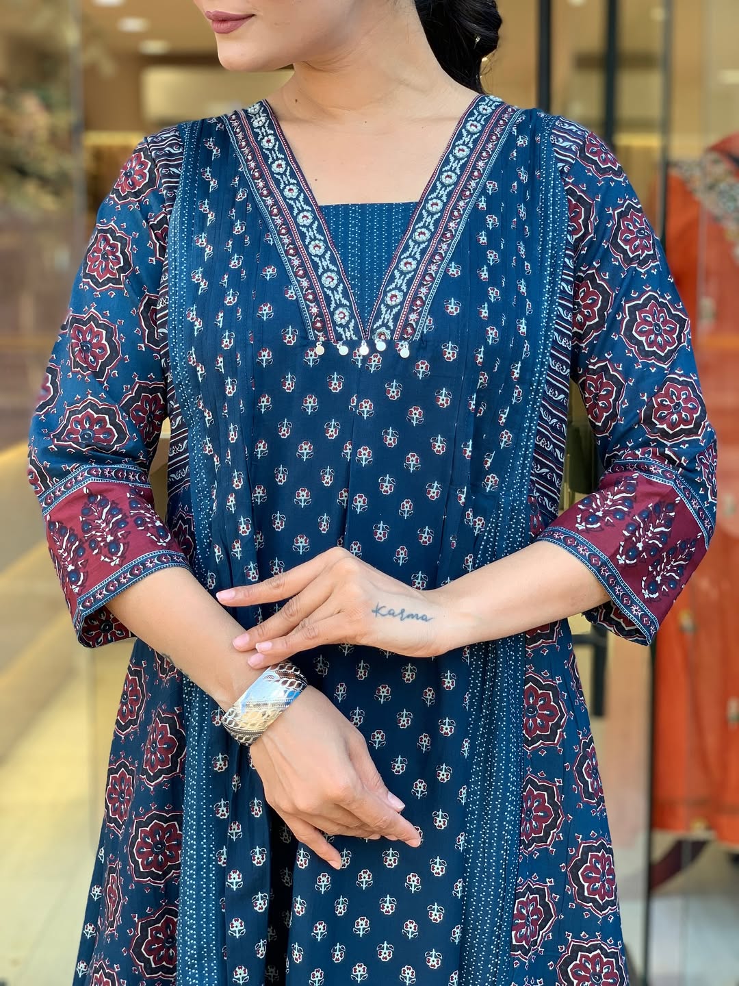 Jaipur Kurta Premium Mul Cotton Kurta And Palazoo With Dupatta