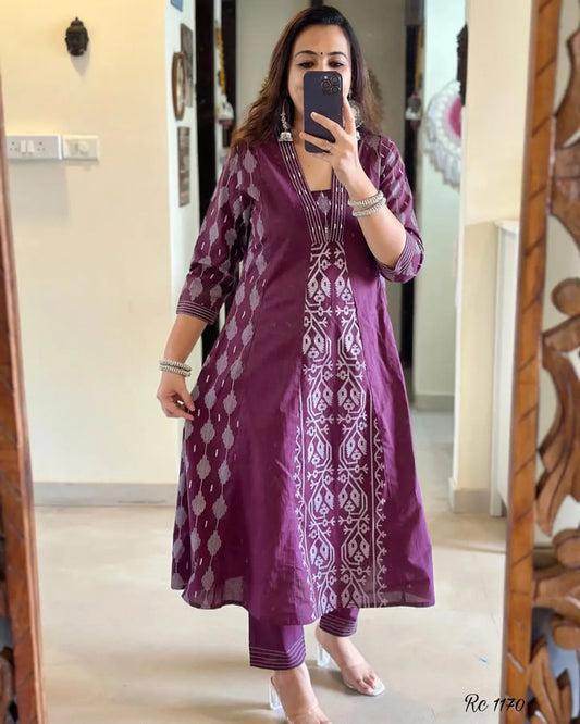 Jaipur Kurta Pure Cotton Kurta and Pants with Dupatta