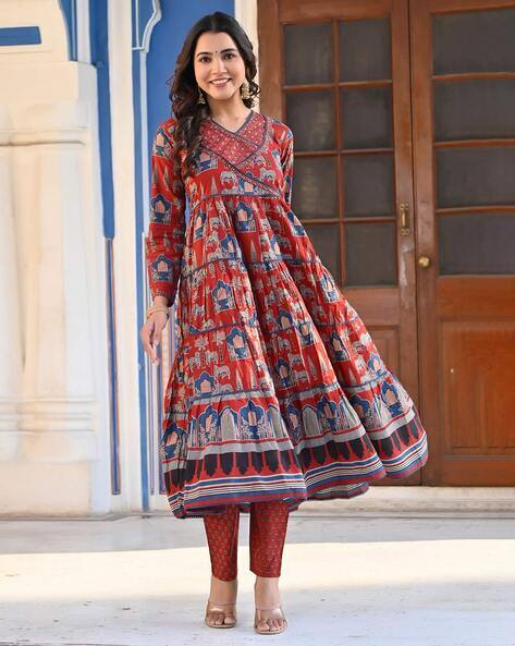 Jaipur Kurta Women Printed Anarkali Kurta Set