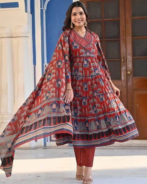 Jaipur Kurta Women Printed Anarkali Kurta Set